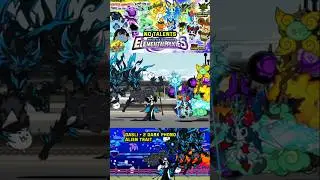 The Battle Cats : Elemental Pixies vs Dark Kasli + 2 Dark Phono #thebattlecats #shotrs