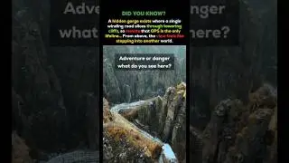The Insane Winding Road Through Towering Cliffs That Feels Like Entering Another World #shorts
