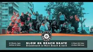 Slow 8k Beach Skate | Gold Coast Rollout | Roll With Us