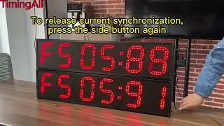 New Product Outdoor Large 6 Digts 6 Inch Sport Synchronized Race Timer Clock
