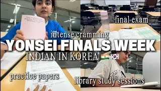 YONSEI FINALS WEEK INTENSE CRAM - korean uni finals week vlog kay chung inspired indian in korea