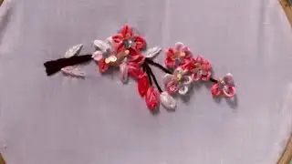 Beautiful flowers Embroidery #stitch #embroidery #videos #trending 