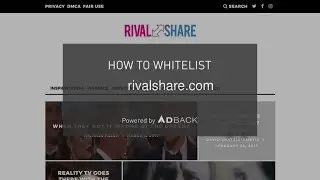 AdBack Tutorial: How to deactivate your adblocker on rivalshare.com?