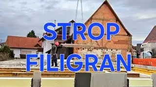 UKŁADANIE STROPU FILIGRAN #dom #niemcy #beton #filigran