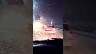 Driving in a snow night in Tehran #relaxing #asmr #cooking_in_nature #tehran #snow_night #driving
