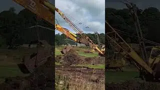 RB Dragline excavator in action.