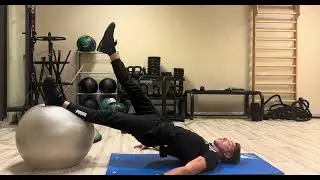 Bridge su Fitball: isotonico/ isometrico/ molleggiato/ one leg/ a gambe tese/ one leg isometrico