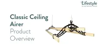 Classic Ceiling Airer Product Overview - Lifestyle Clotheslines