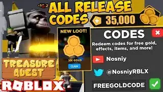 ALL *RELEASE* WORKING CODES IN [NEW] Treasure Quest (ROBLOX)