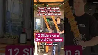 12 Sliders on a Sword Challenge #foodies #burgers