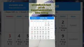 Kalender Januari tahun 1960 #kelahiran #kalender1960 #videoshort