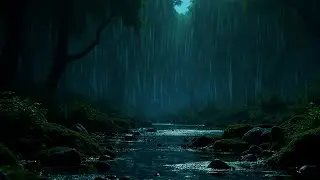 Heavy Rain Sound in the Forest Sounds for Deep Sleep, Relaxation, and Calming