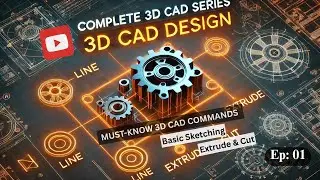 Must-Know 3D CAD Commands | Ep 1: Line, Circle, Extrude & Cut &ndash; Step-by-Step Guide | Solid Edge