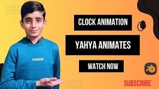 How to Make a Clock Animation in Blender/ Yahya Animates #blender #blenderguru #blender3danimation