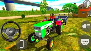 🚜 RGB Tractor Night Glow Heavy Farming Power Drive | Indian Car Map | Driving Game 3D