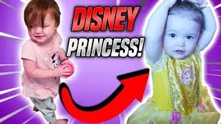 1 YEAR OLD DISNEY PRINCESS BELLE TRANSFORMATION!!