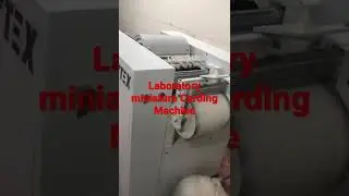 Laboratory Spinning Miniature Carding machine , for Spinning R&D Lab Textile University & Institute