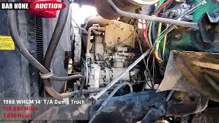 1988 WHGM 14' T/A Dump Truck