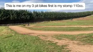 This is me on my 3 Stomp pit bikes