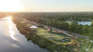 Sunset Over Floridian Golf Club | Epic Drone Shot | Palm City Florida