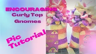 No Sew sock gnomes, Encouraging Curly Top Gnomes,