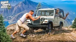 Franklin Trapped A Mountain At Jeep Sawari In Gta 5