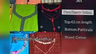 Readymade Set | Chudithar stitching | with lining | online shopping