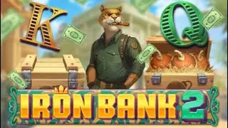 Iron Bank 2! Raw slots! Actual Gameplay! Bonus hunt! Random find