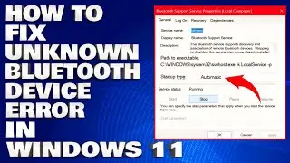 How To Fix Unknown Bluetooth Device Error in Windows 10/11