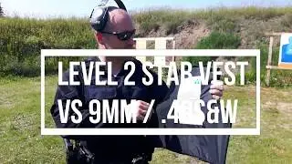 Stab resistant vest vs 9mm and .40S&W