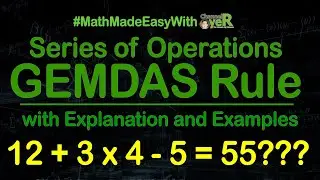 GEMDAS Rule (Non-Voice) Filipino-English #MathMadeEasyWithChannelyeR