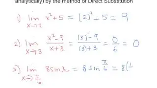 algebraic limits by direct substitution