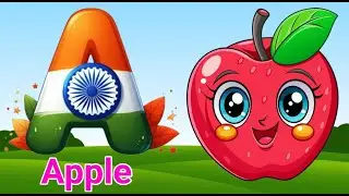 A for apple | अ से अनार | abcd | Phonics song for children #kidsschool
