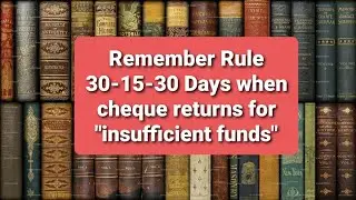 Remember Rule 30-15-30 Days in case of Bouncing of Cheque #SaketKapurExperienceSpeaks