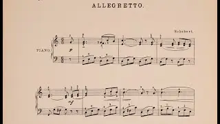 Schubert — Allegretto | Piano Sheet Music Tutorial