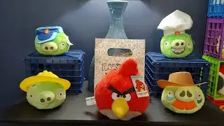 Angry Birds Plush: Construction and Cowboy Pig Plush!!!