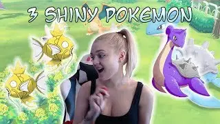 THREE SHINIES in one day?! Pokemon Let's go PIKACHU Shiny Reactions!