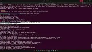 PHP Warning:  PHP Startup: Unable to load dynamic library 'sqlite3' while creating laravel project