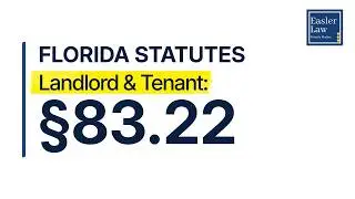 &sect;83.22: Removal of Tenant; Service | Florida Landlord & Tenant