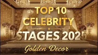 Celebrity Wedding Stage on Budget? 💍 | Golden Decor #royalwedding