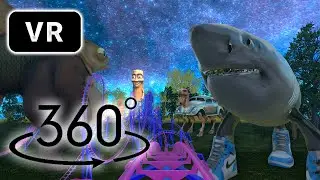 Tralalero Tralala VR Roller Coaster 360&deg; Video 🤯🎢#360 #viral