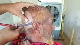 Old Man Head Clean Shave | Smooth Bald Look Transformation | Madni Hair Salon