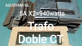 Cara menggulung trafo kotak 5A.Doble CT.940Watts.