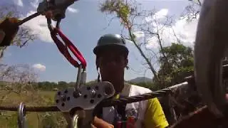 Zip-lining through the Dominican Republic