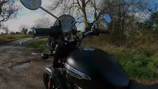 Royal Enfield Meteor 350. I mucked up the GoPro settings