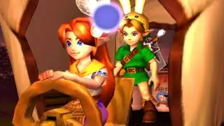 Zelda Majora's Mask 3D - 100% Walkthrough Part 26 Gameplay - Romani Ranch Aliens Hunt Escort Mission