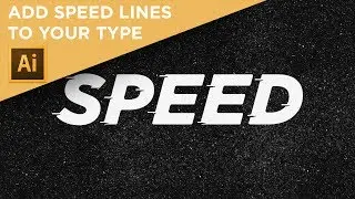How to add SPEED lines to your text or lettering in Adobe Illustrator