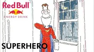 🦸&zwj;♂️ 'SUPERHERO' - 🥤 Red Bull gives you wings.
