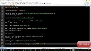 How to login in gmail using Python and Selenium Webdriver Using Chrome!!!!!