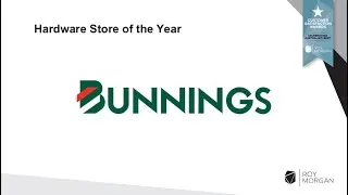 Bunnings - Hardware Store of the Year, Roy Morgan CSAT Awards 2024